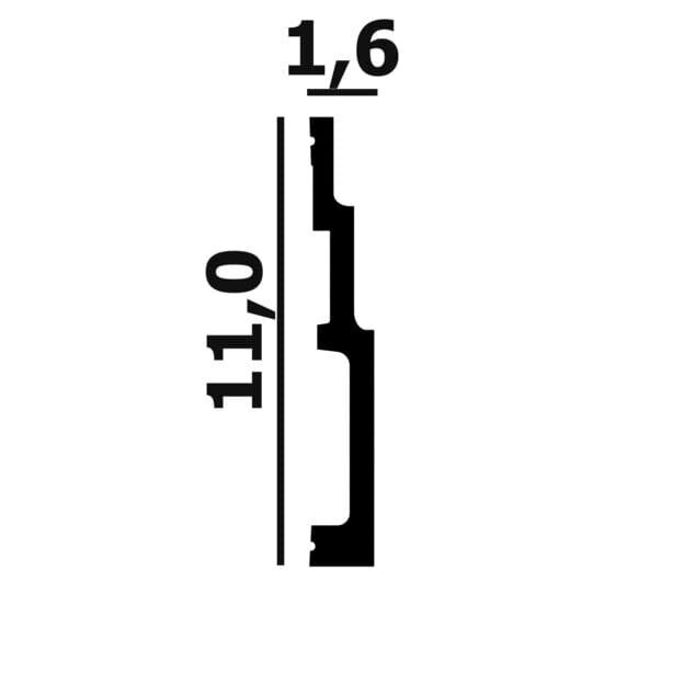 Плинтус  P109 (200х11х1,6см)